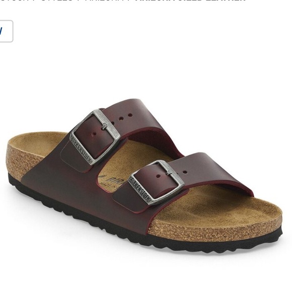 Birkenstock Other - Birkenstock Arizona Oiled Leather Adjustable Slide Sandal Size L12 M10 EU 43